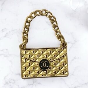 Upcycled CC purse charm